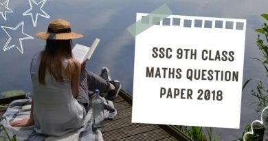 ssc 9th class maths question paper 2018