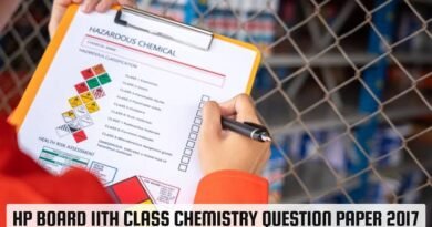 hp board 11th class chemistry question paper 2017