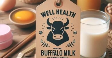 wellhealthorganic buffalo milk tag