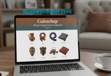 Illustration blending cultural craftsmanship and modern digital commerce, featuring diverse artisans and digital elements symbolizing innovation, trust, and global eCommerce on the Calesshop platform