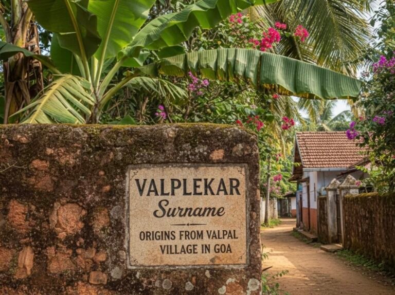 The Valplekar surname holds a significant place in Goa’s cultural landscape. Rooted in the coastal village of Valpal, this surname represents not only a family lineage but also a connection to the heart of Goa's traditions and history.