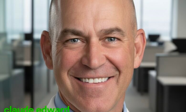 Portrait of Claude Edward Elkins Jr., Executive Vice President and Chief Commercial Officer at Norfolk Southern, standing confidently, symbolizing leadership in modern rail logistics and transformation in the freight industry