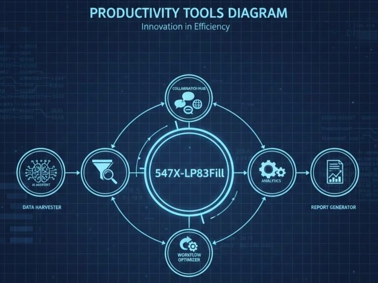 Diagram showing 547X-LP83Fill productivity tools