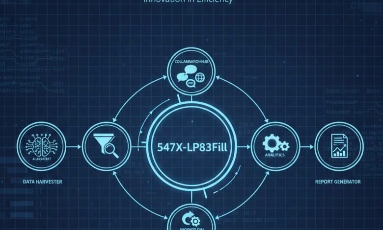 Diagram showing 547X-LP83Fill productivity tools